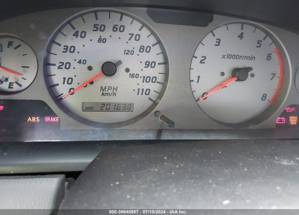 2001 NISSAN FRONTIER 4WD SE VIN: 1N6ED27Y01C321633