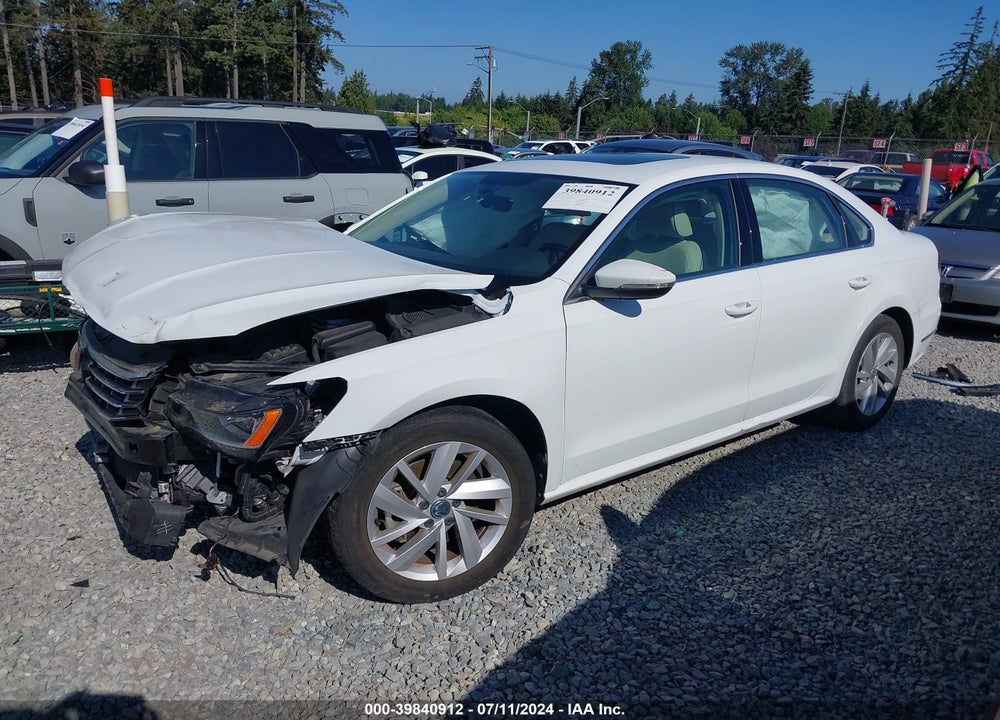 2018 VOLKSWAGEN PASSAT 2.0T SE VIN: 1VWBA7A33JC050248
