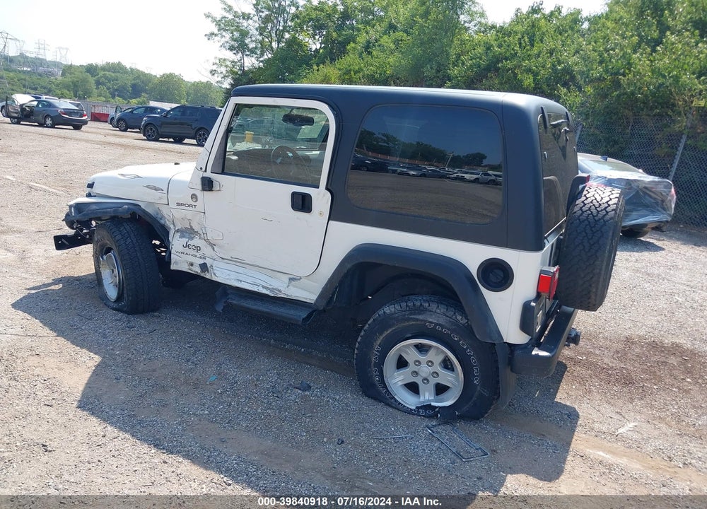 2005 JEEP WRANGLER SPORT VIN: 1J4FA49S65P355007