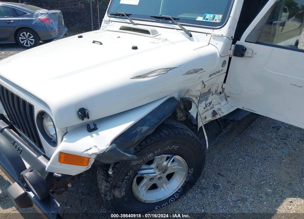 2005 JEEP WRANGLER SPORT VIN: 1J4FA49S65P355007