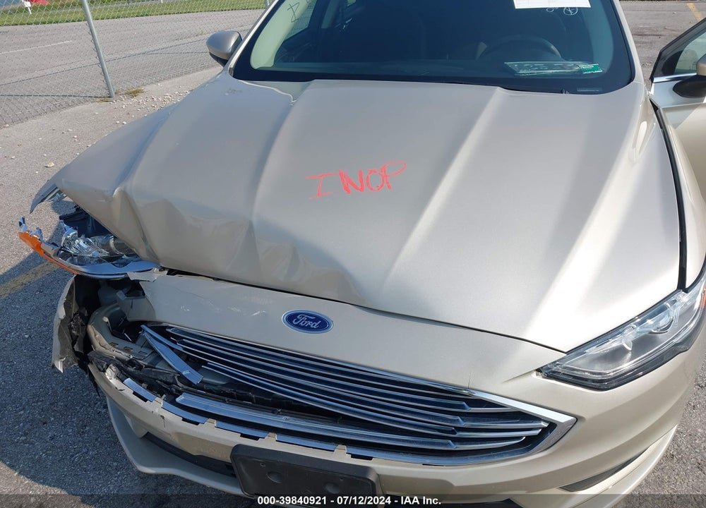2017 FORD FUSION SE VIN: 3FA6P0H70HR412850