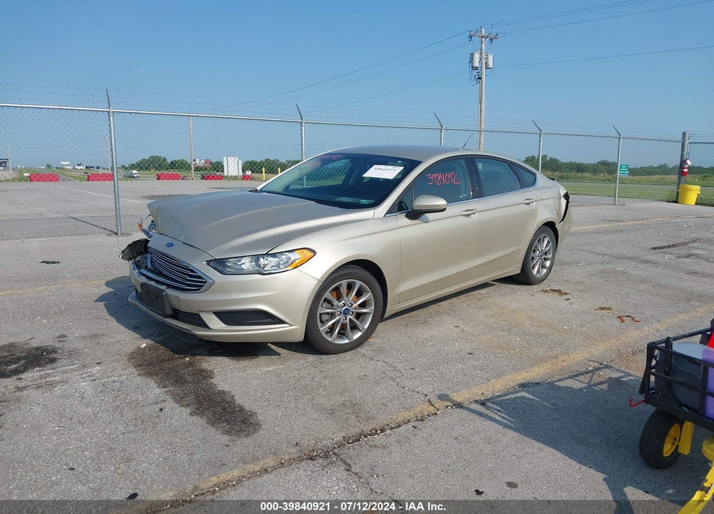 2017 FORD FUSION SE VIN: 3FA6P0H70HR412850