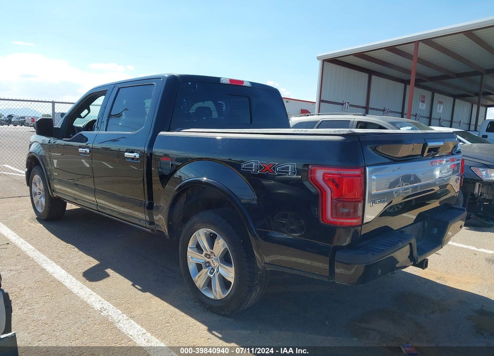 2016 FORD F-150 PLATINUM VIN: 1FTEW1EGXGFB01022