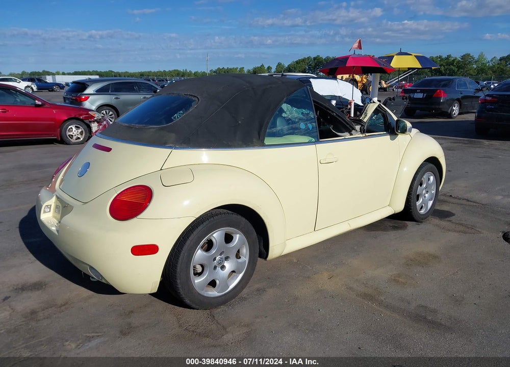 2003 VOLKSWAGEN NEW BEETLE GLS VIN: 3VWCK21Y83M327557