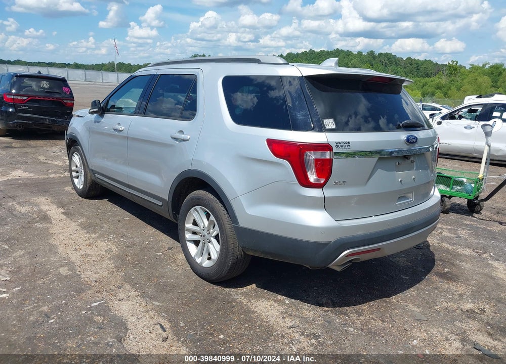2017 FORD EXPLORER XLT VIN: 1FM5K7D89HGD15788