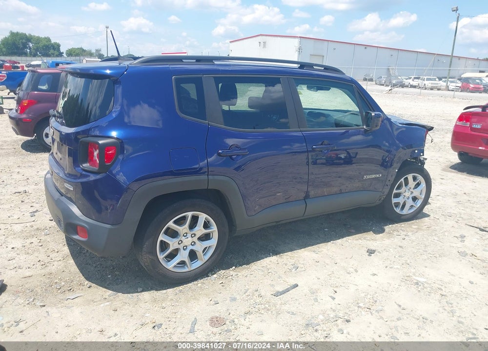 2018 JEEP RENEGADE LATITUDE FWD VIN: ZACCJABB7JPH92478
