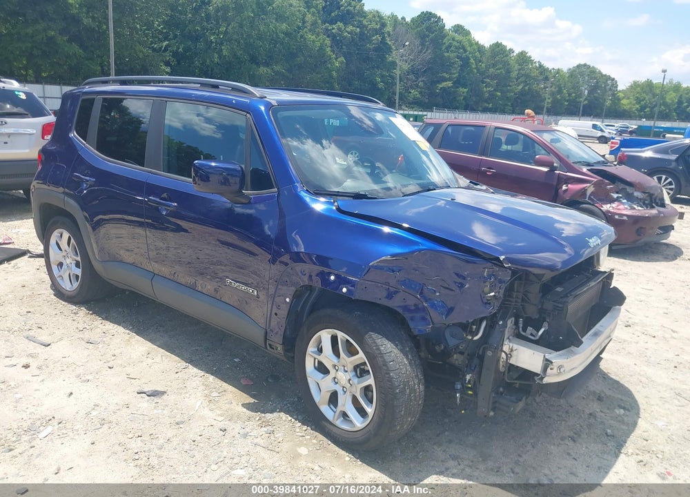 2018 JEEP RENEGADE LATITUDE FWD VIN: ZACCJABB7JPH92478
