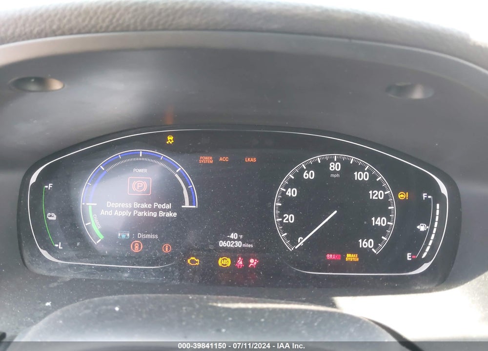 2022 HONDA INSIGHT TOURING VIN: 19XZE4F95NE001326