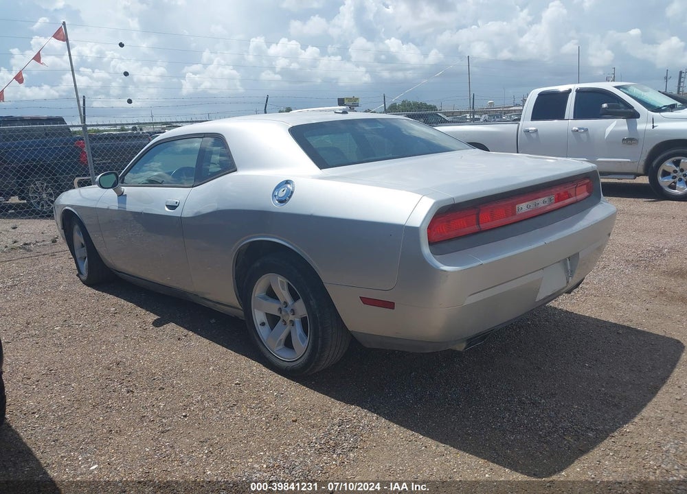 2012 DODGE CHALLENGER SXT VIN: 2C3CDYAG7CH243594