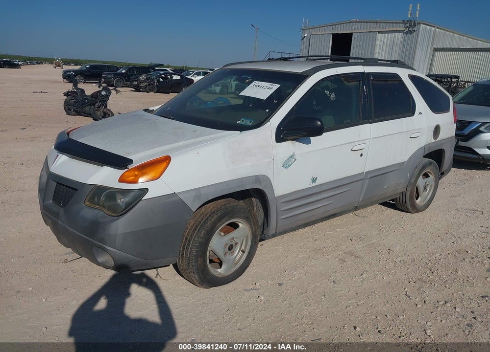 2001 PONTIAC AZTEK GT VIN: 3G7DA03E01S502263