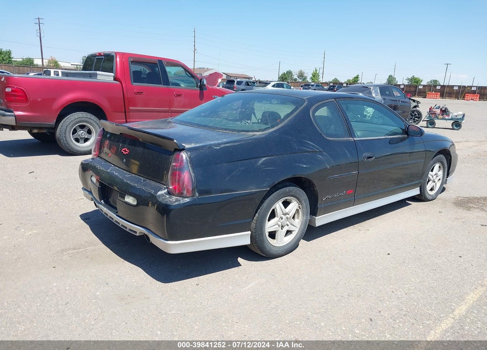 2002 CHEVROLET MONTE CARLO SS VIN: 2G1WX15K129299263