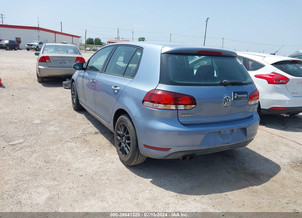 2011 VOLKSWAGEN GOLF 2.5L 4-DOOR VIN: WVWDA7AJ3BW023688