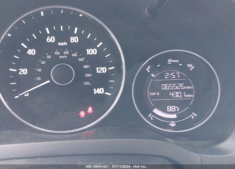 2019 HONDA HR-V VIN: 3CZRU6H16KG704658