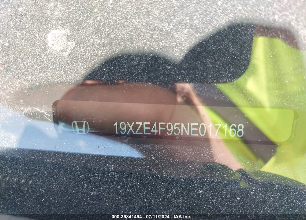 2022 HONDA INSIGHT TOURING VIN: 19XZE4F95NE017168