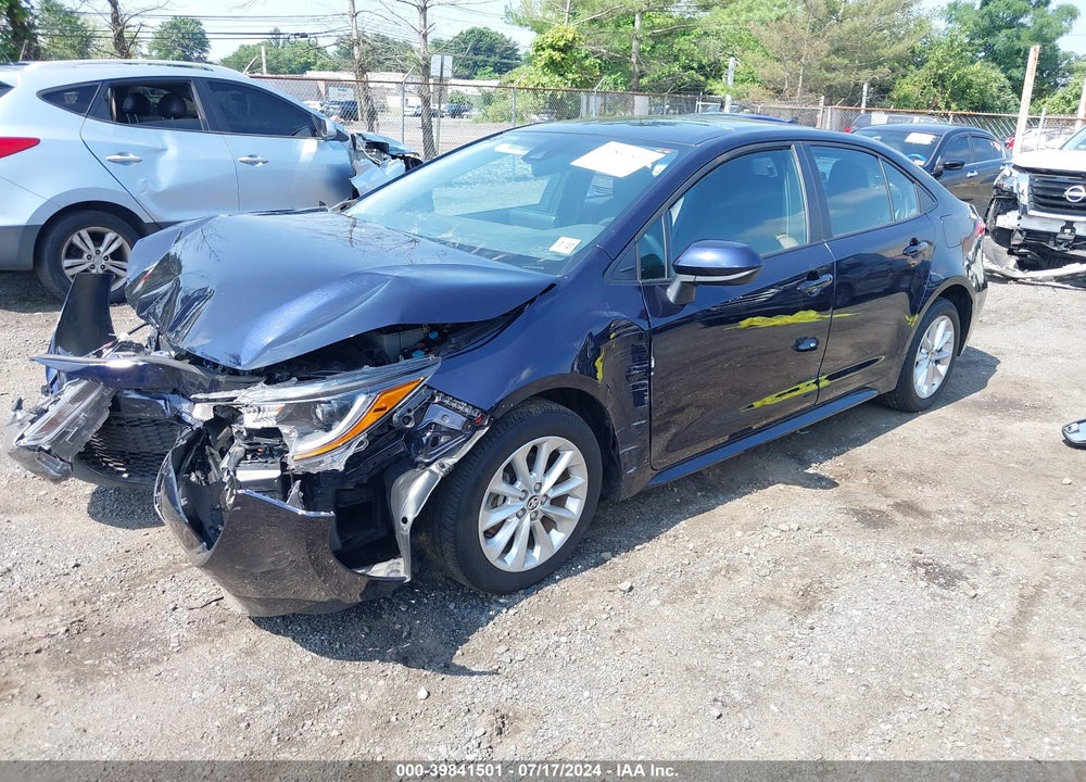 2022 TOYOTA COROLLA LE VIN: 5YFVPMAE1NP347532