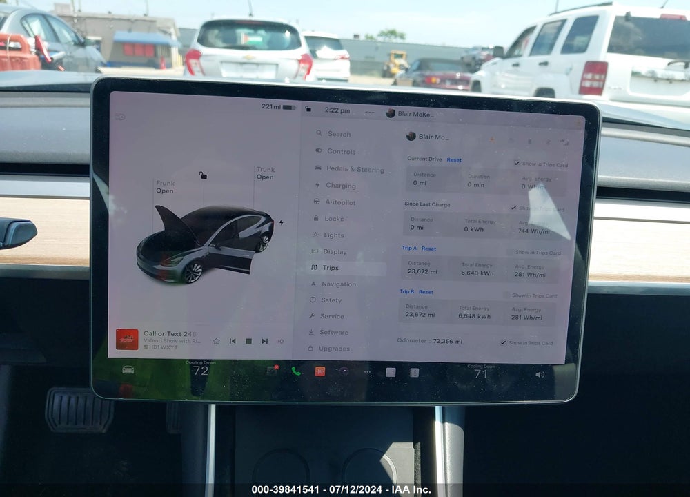 2018 TESLA MODEL 3 LONG RANGE/PERFORMANCE VIN: 5YJ3E1EB5JF145357