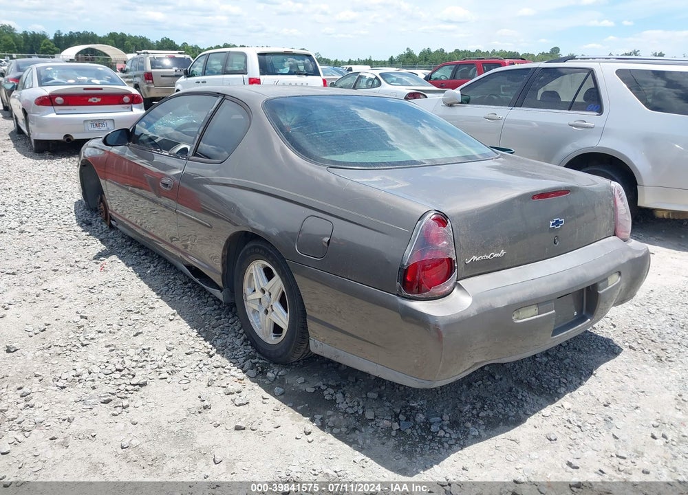 2002 CHEVROLET MONTE CARLO LS VIN: 2G1WW12EX29259619
