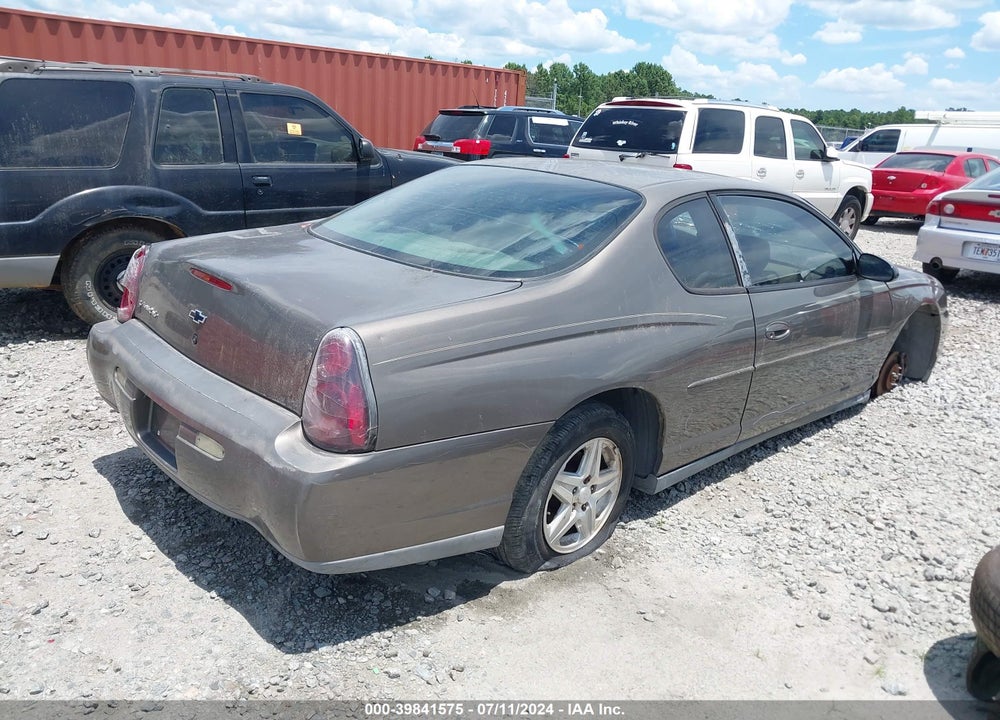 2002 CHEVROLET MONTE CARLO LS VIN: 2G1WW12EX29259619
