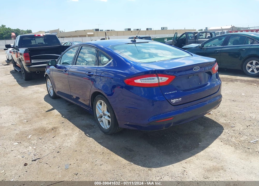 2016 FORD FUSION SE VIN: 3FA6P0H75GR396398