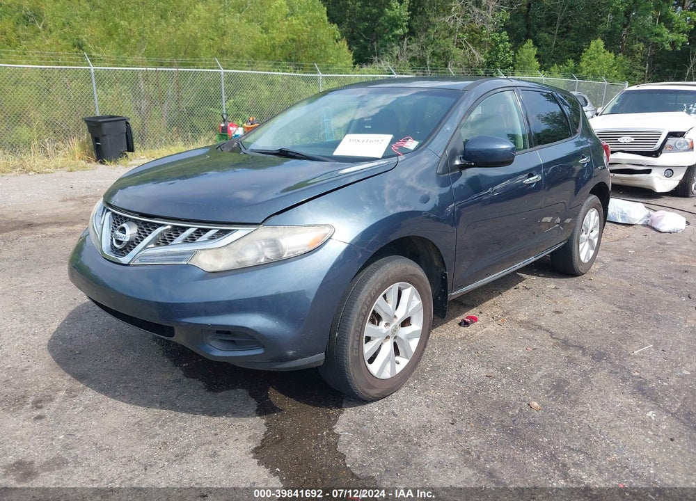 2012 NISSAN MURANO S VIN: JN8AZ1MU9CW112489