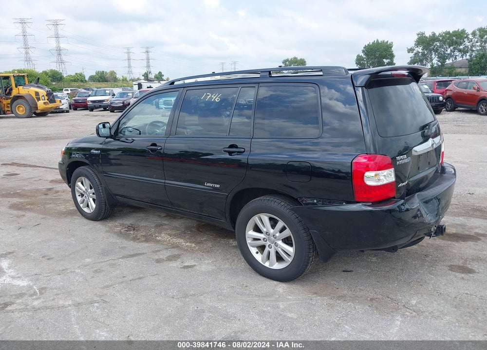 2006 TOYOTA HIGHLANDER HYBRID LIMITED V6 VIN: JTEEW21A460031196