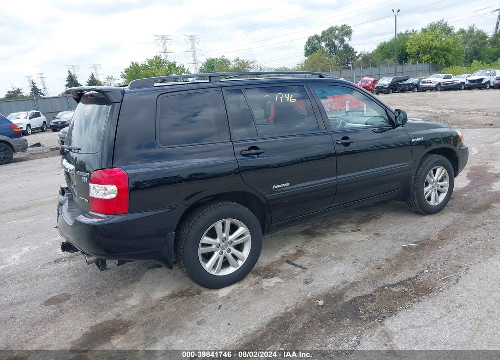 2006 TOYOTA HIGHLANDER HYBRID LIMITED V6 VIN: JTEEW21A460031196