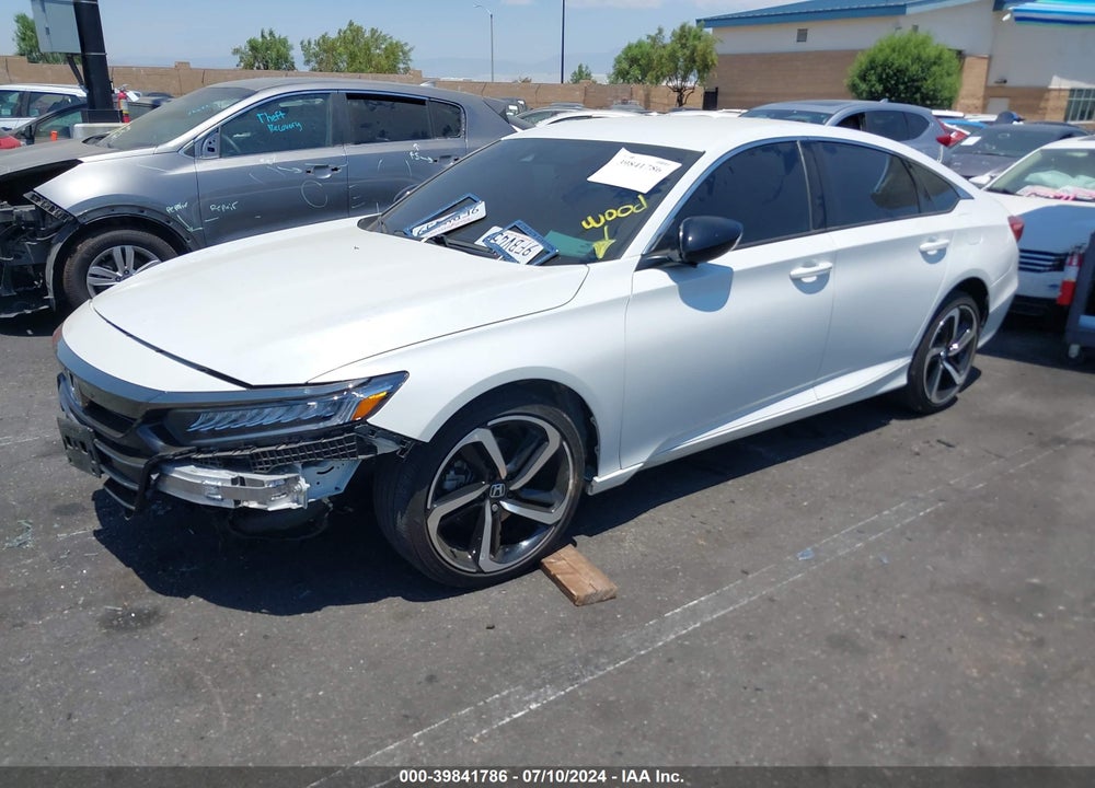 2022 HONDA ACCORD SPORT VIN: 1HGCV1F3XNA093313