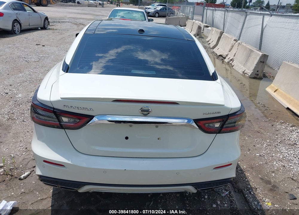 2021 NISSAN MAXIMA PLATINUM XTRONIC CVT VIN: 1N4AA6FV4MC504956