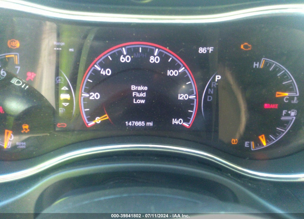 2016 JEEP GRAND CHEROKEE LAREDO VIN: 1C4RJEAG2GC481035