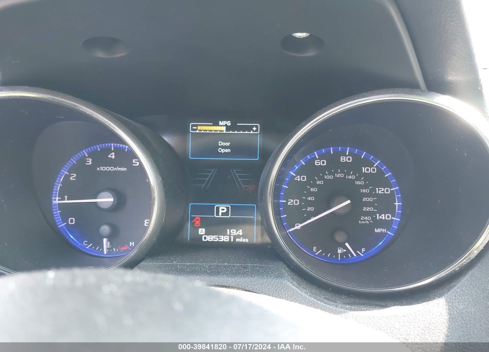 2019 SUBARU LEGACY 2.5I PREMIUM VIN: 4S3BNAF68K3014306