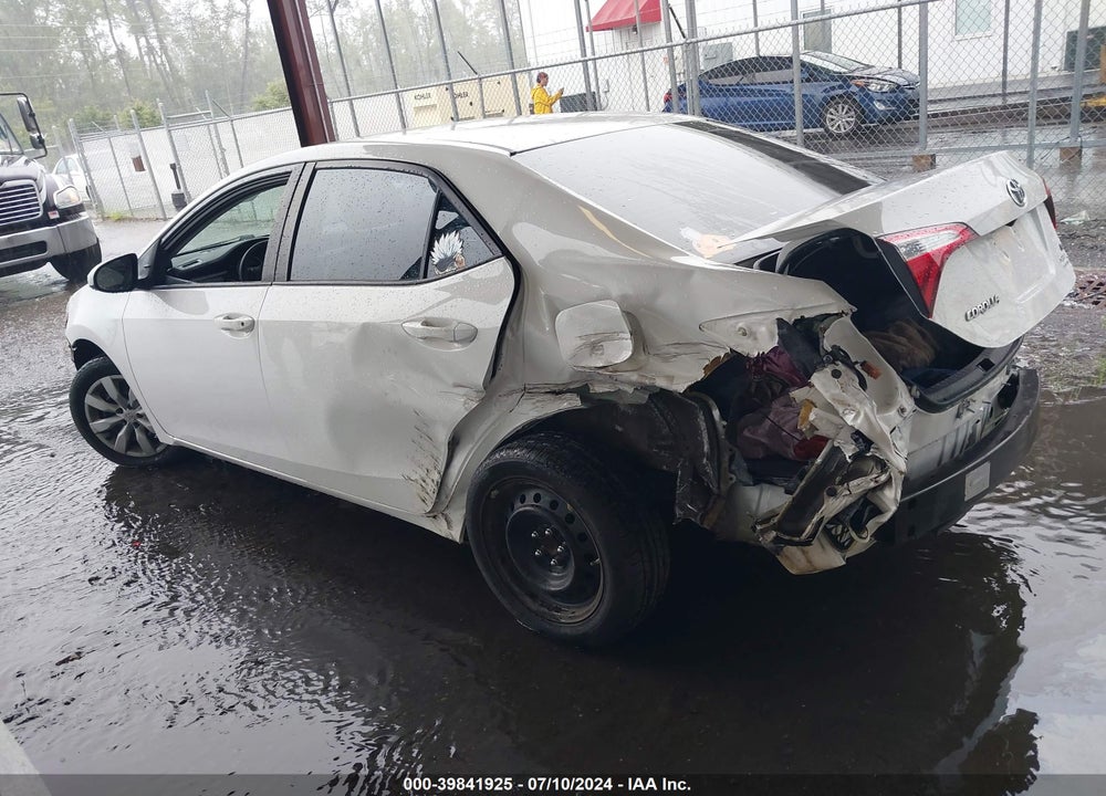 2016 TOYOTA COROLLA LE VIN: 5YFBURHEXGP367196