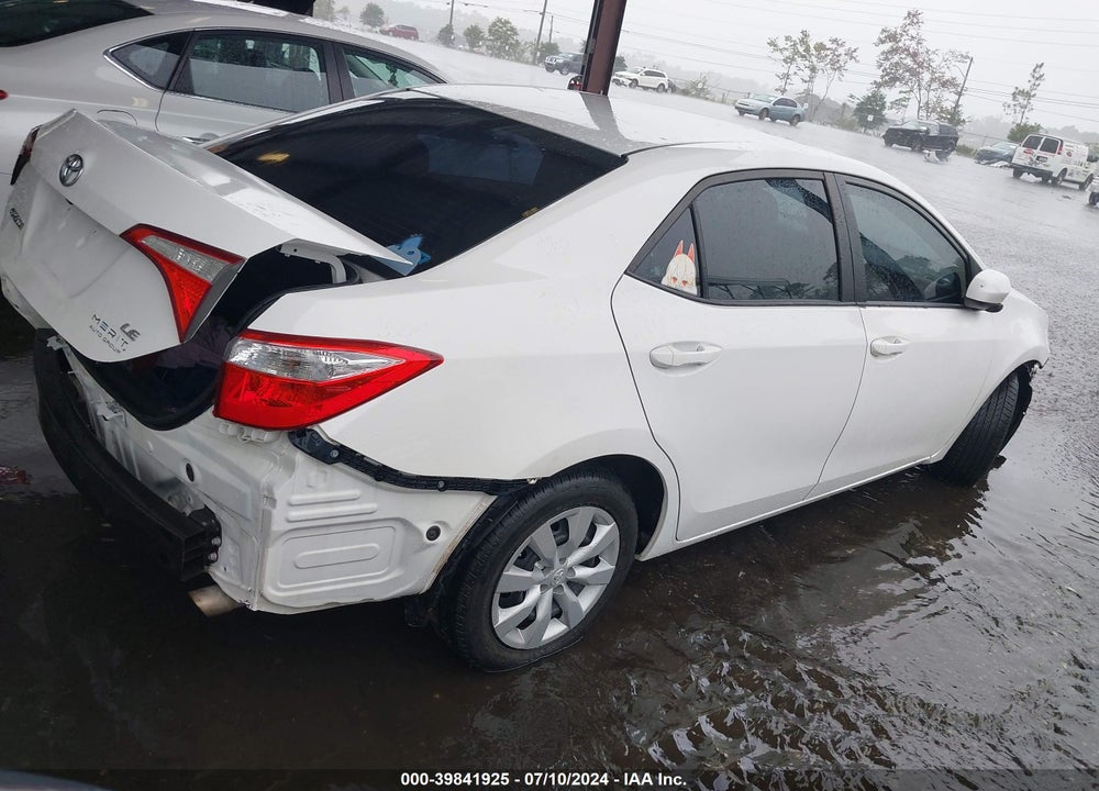 2016 TOYOTA COROLLA LE VIN: 5YFBURHEXGP367196