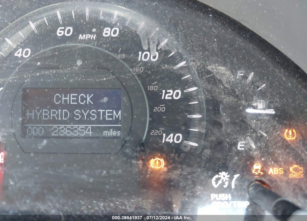 2009 TOYOTA CAMRY HYBRID VIN: 4T1BB46K79U095080