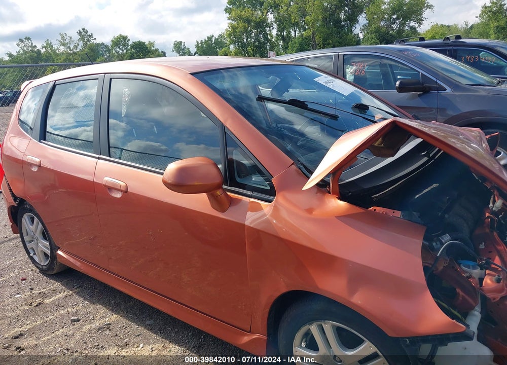 2007 HONDA FIT SPORT VIN: JHMGD38627S017022