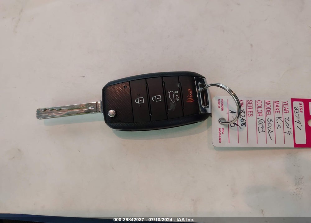 2019 KIA SOUL VIN: KNDJN2A24K7658268
