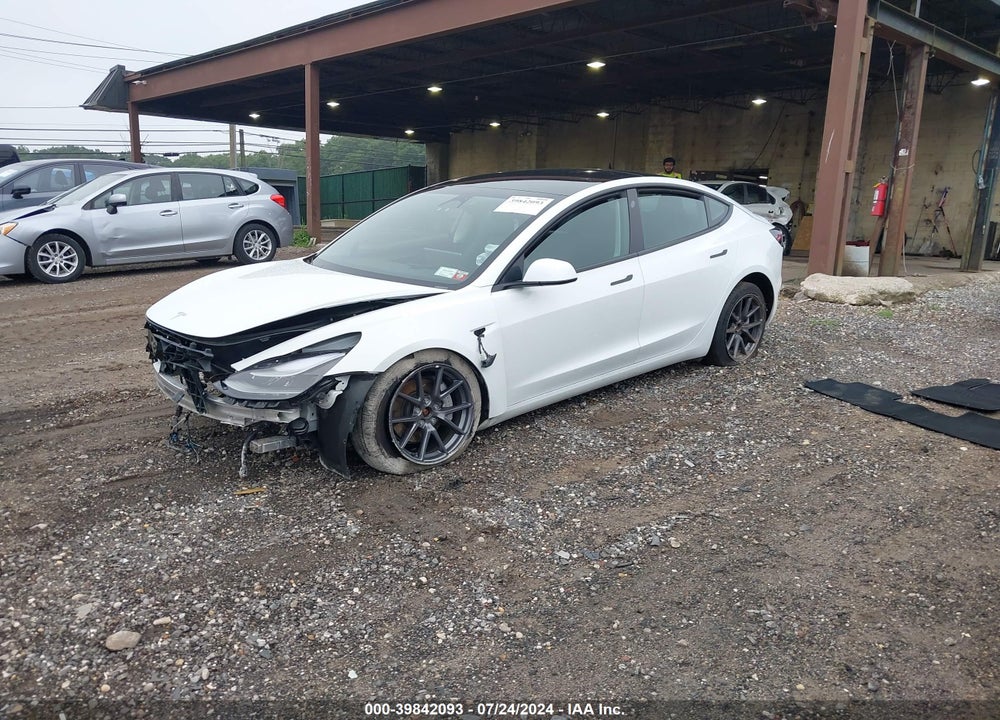 2022 TESLA MODEL 3 LONG RANGE DUAL MOTOR ALL-WHEEL DRIVE VIN: 5YJ3E1EB3NF206694