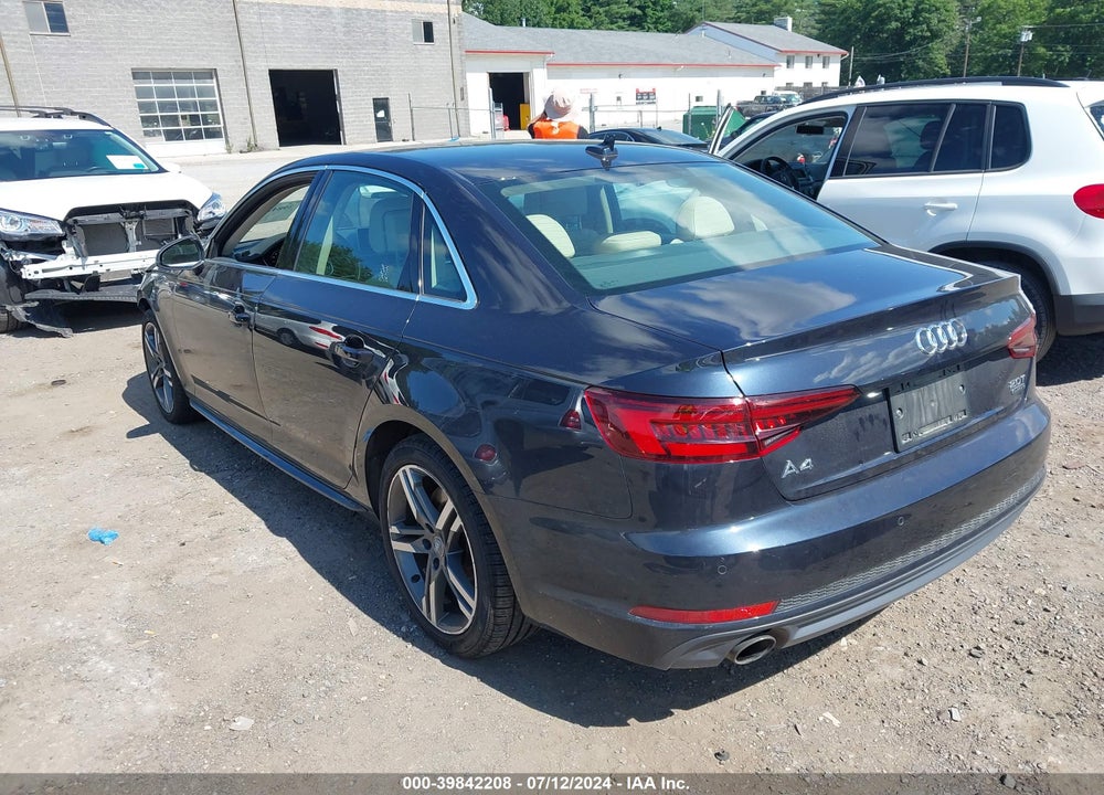 2018 AUDI A4 2.0T PREMIUM/2.0T TECH PREMIUM VIN: WAUENAF49JN014472
