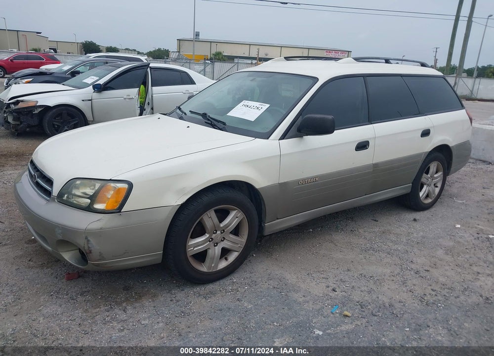 2002 SUBARU OUTBACK VIN: 4S3BH665127614282