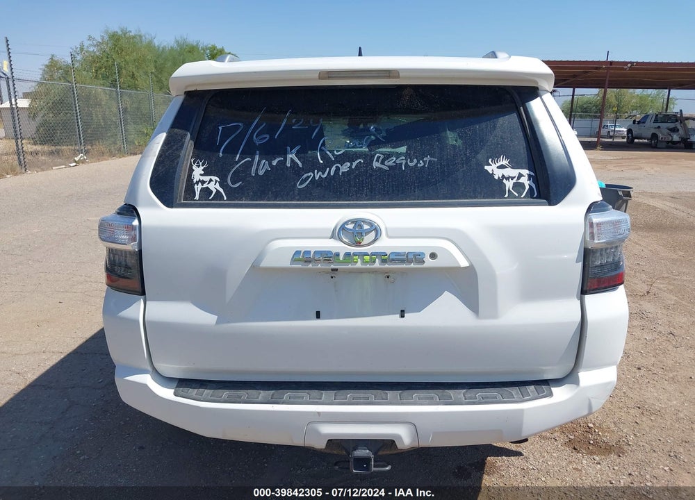 2016 TOYOTA 4RUNNER SR5 PREMIUM VIN: JTEBU5JR8G5318674