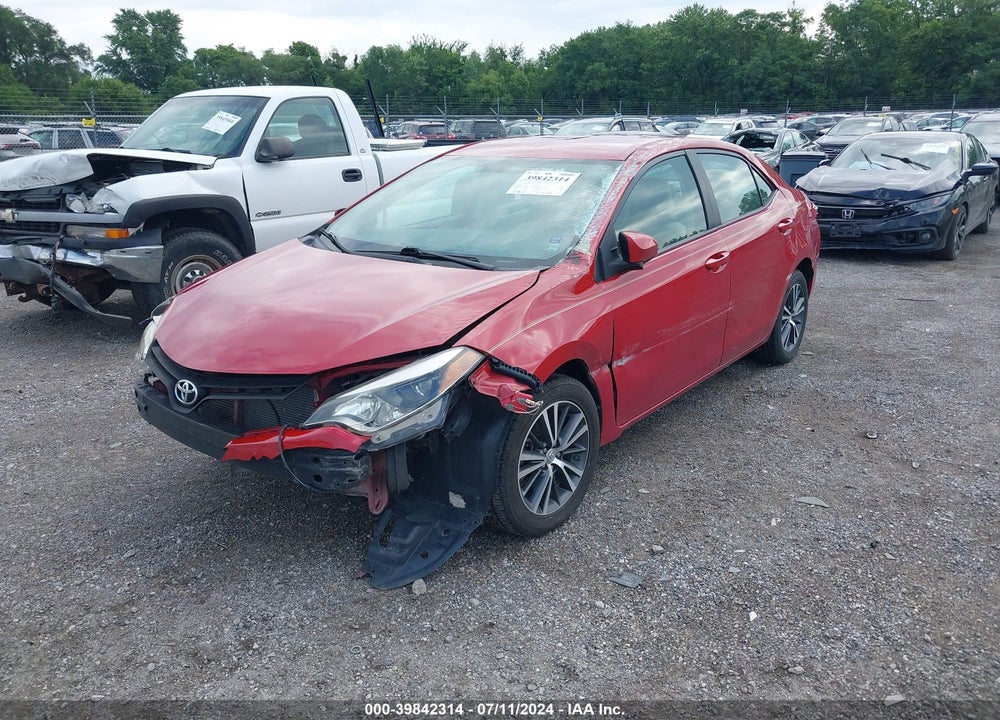 2016 TOYOTA COROLLA LE PLUS VIN: 5YFBURHE2GP556764