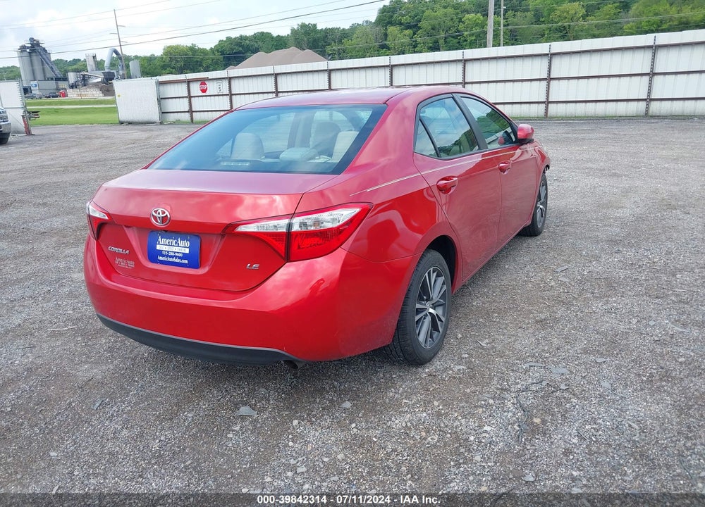 2016 TOYOTA COROLLA LE PLUS VIN: 5YFBURHE2GP556764