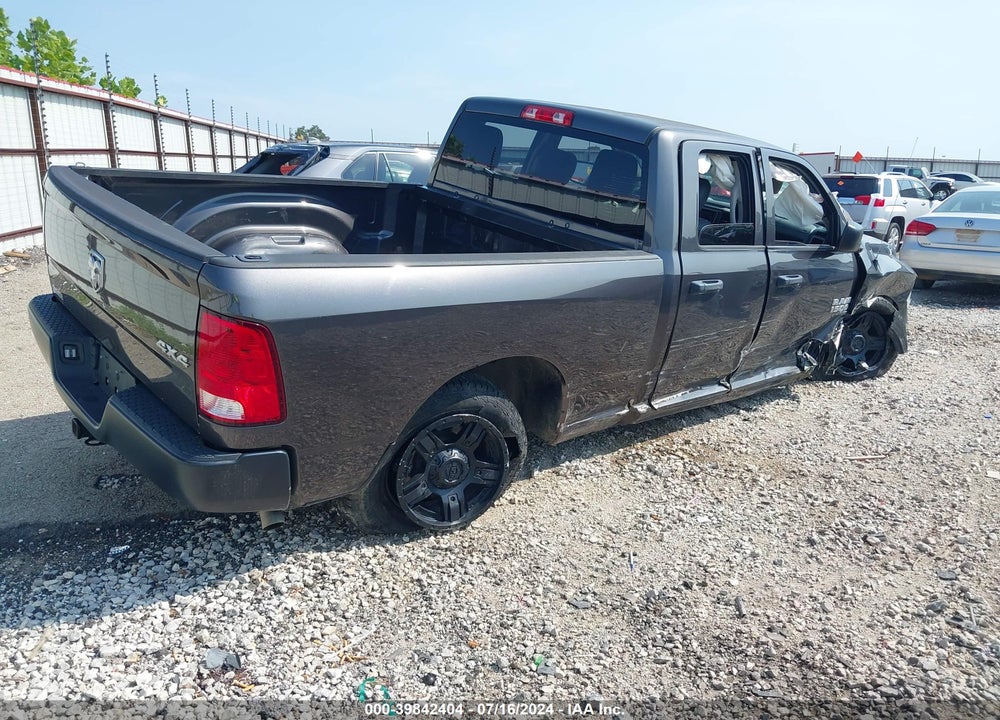 2019 RAM 1500 CLASSIC TRADESMAN QUAD CAB 4X4 6'4 BOX VIN: 1C6RR7FG6KS578614