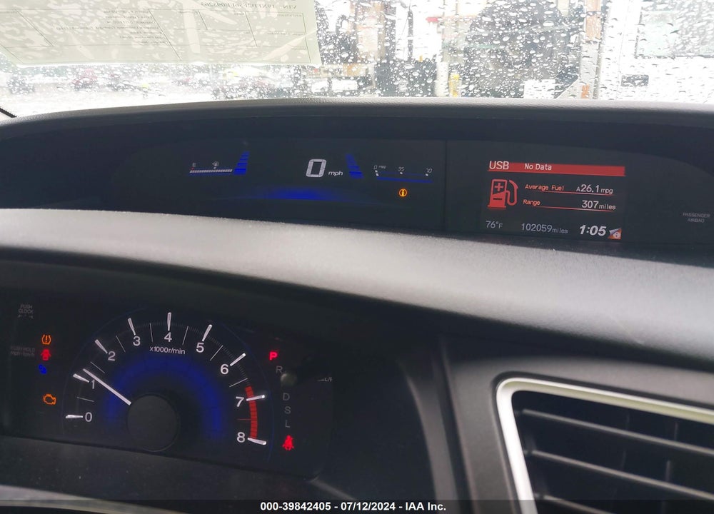 2015 HONDA CIVIC LX VIN: 19XFB2F56FE095263