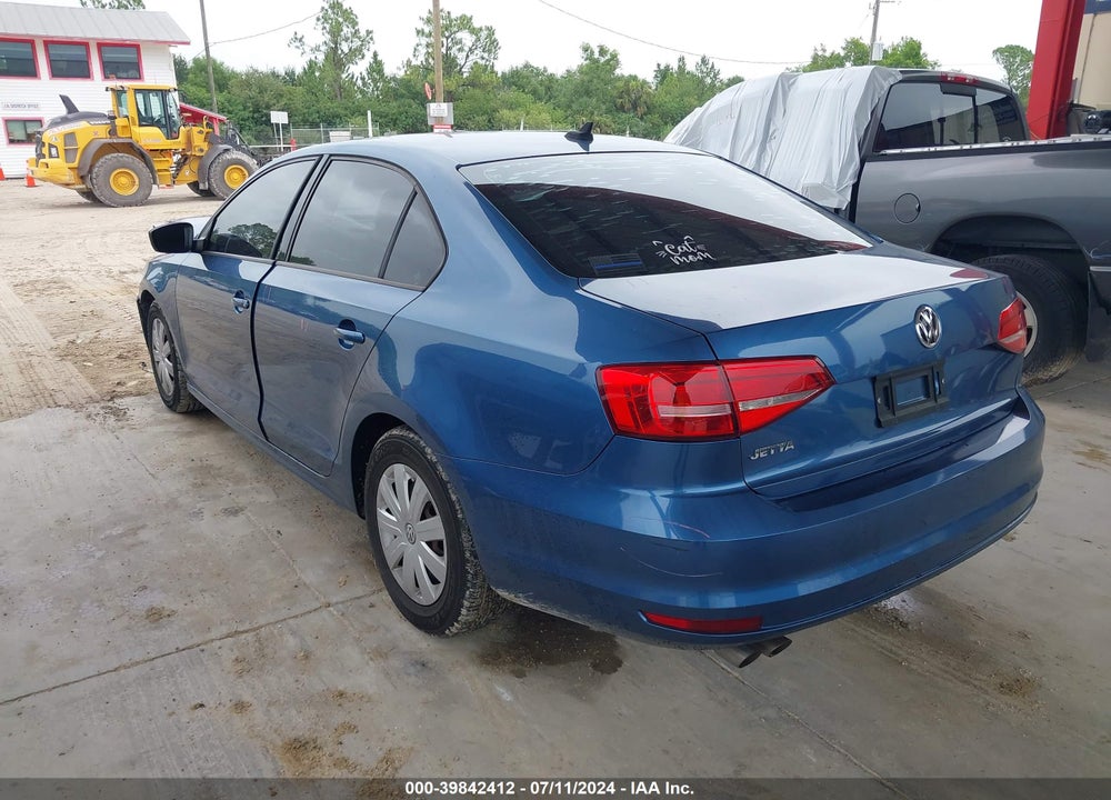 2015 VOLKSWAGEN JETTA 2.0L S VIN: 3VW2K7AJ5FM357468