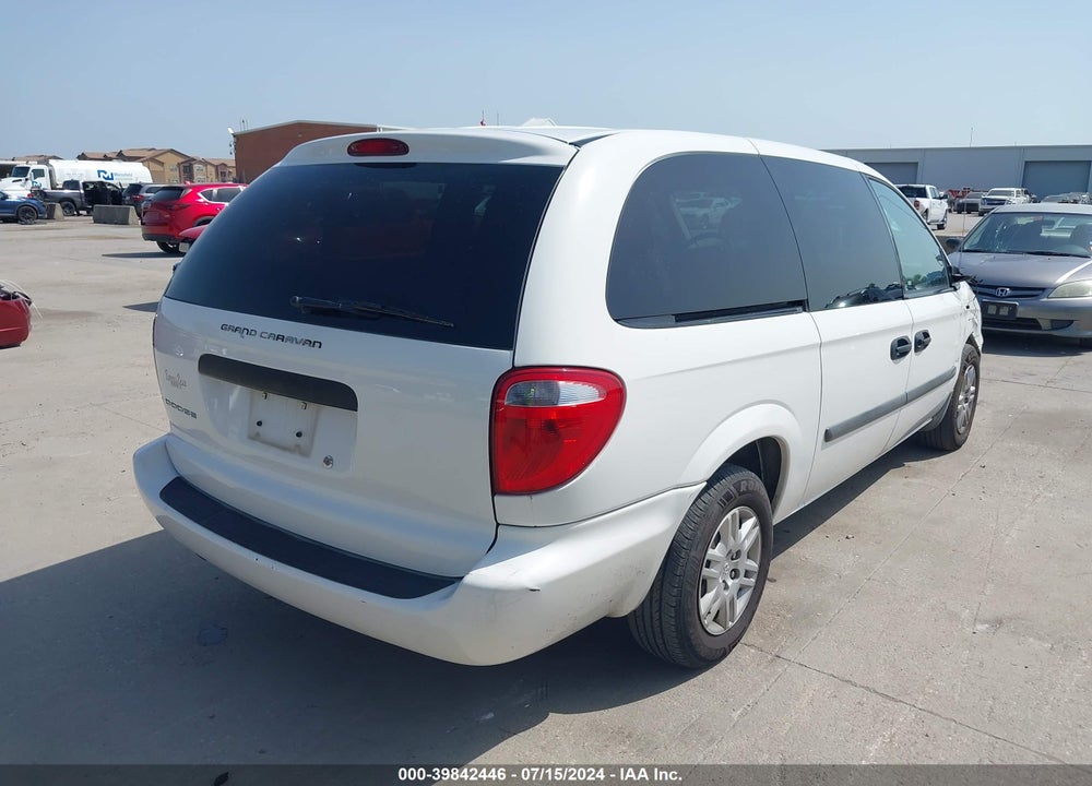 2006 DODGE GRAND CARAVAN SE VIN: 1D4GP24R86B577342