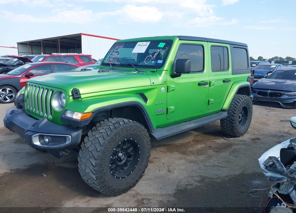 2018 JEEP WRANGLER UNLIMITED SAHARA VIN: 1C4HJXEN3JW287748