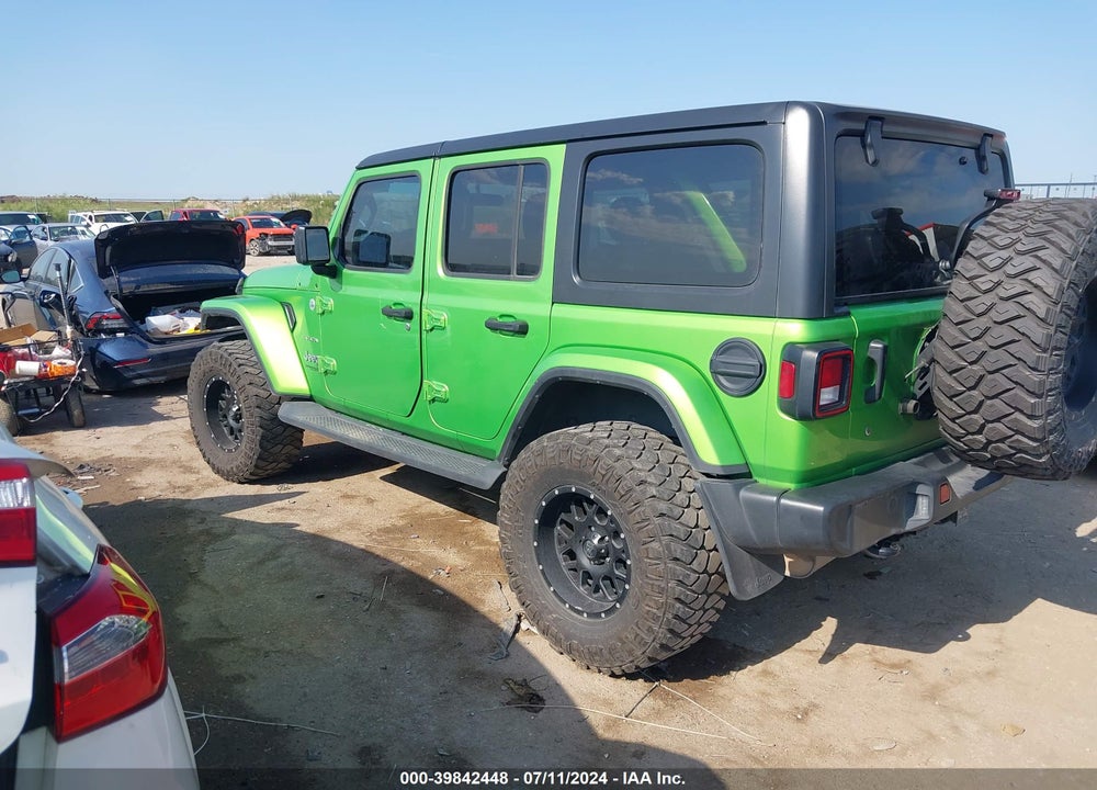 2018 JEEP WRANGLER UNLIMITED SAHARA VIN: 1C4HJXEN3JW287748