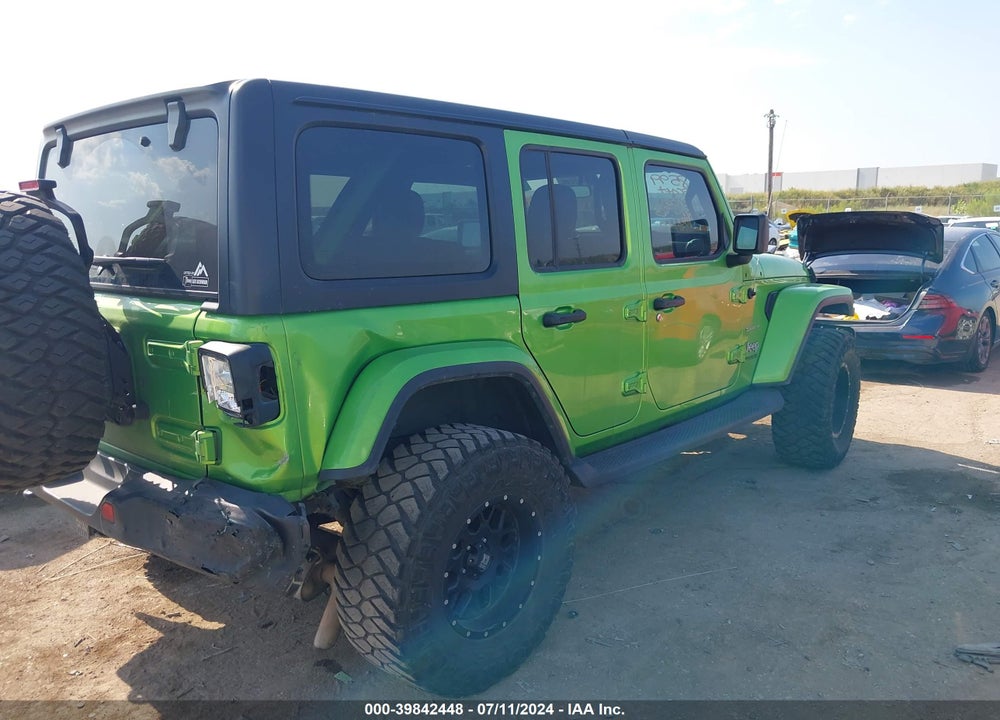 2018 JEEP WRANGLER UNLIMITED SAHARA VIN: 1C4HJXEN3JW287748
