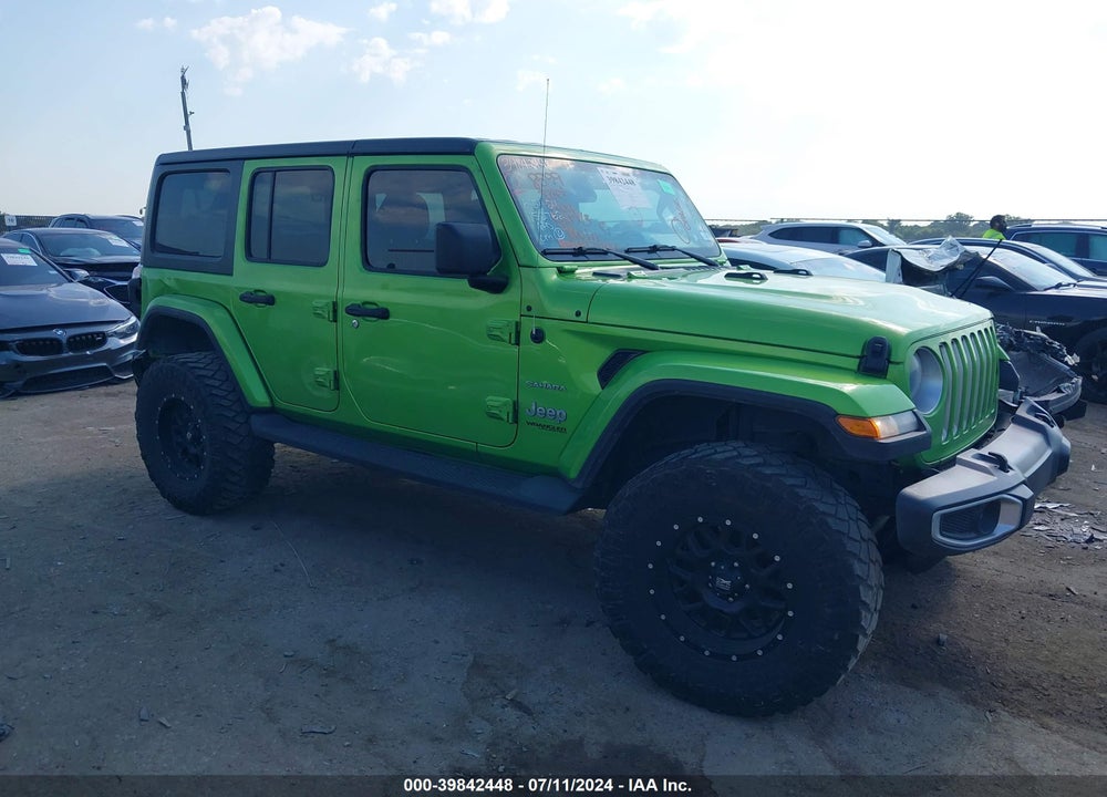 2018 JEEP WRANGLER UNLIMITED SAHARA VIN: 1C4HJXEN3JW287748