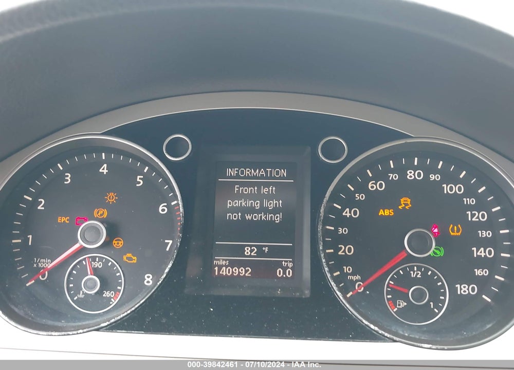 2010 VOLKSWAGEN CC SPORT VIN: WVWML7AN0AE514527
